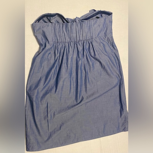 J.Crew chambray mini dress ties in front Size L * - Picture 3 of 8